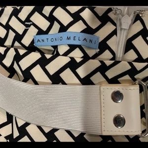 ANTONIO MELANI BLACK & TAN SKIRT!